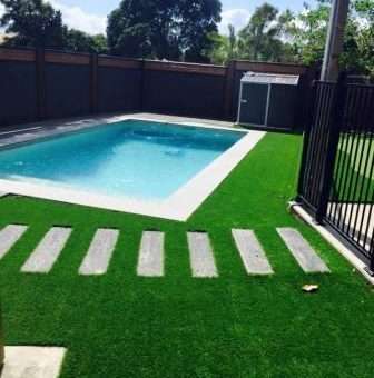Turf Green Artificial Grass and pool
